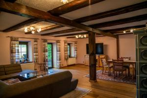 Χώρος καθιστικού στο Ferienhaus Schmiedehof