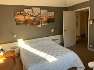 Postel nebo postele na pokoji v ubytování Auberge du désert