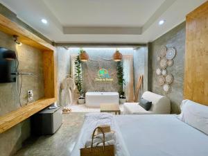 Letto o letti in una camera di Check-in Resort Koh Larn