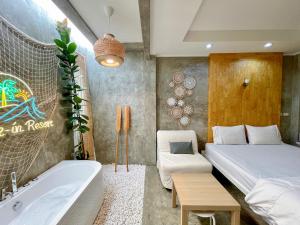 Letto o letti in una camera di Check-in Resort Koh Larn