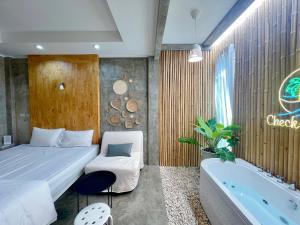 Letto o letti in una camera di Check-in Resort Koh Larn