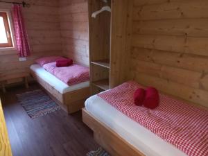 Postel nebo postele na pokoji v ubytování Hennleiten Hof
