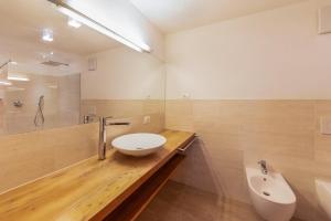 Koupelna v ubytování Naturoase Stegerhof Apt Iris