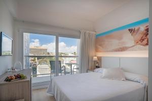 Posteľ alebo postele v izbe v ubytovaní THB Gran Playa - Adults Only