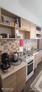 Kuchnia lub aneks kuchenny w obiekcie Karancs Apartman Salgótarján