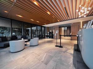 Móttaka eða anddyri á Boutech JianTan Hotel
