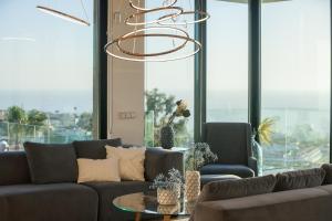 Zona de estar de 200m NEW Villa E with priv/heated pool, ocean view.