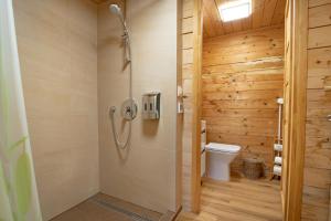 A bathroom at ABG House Pest