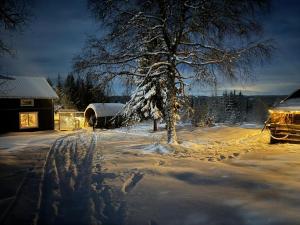 Forest cabin with stunning mountain view & Sauna talvel
