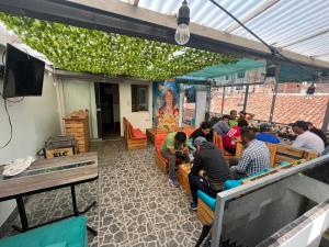 Restoran või mõni muu söögikoht majutusasutuses Cusco House Inn Hostel