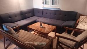 Posezení v ubytování Novalja Zrce Iva Apartment II