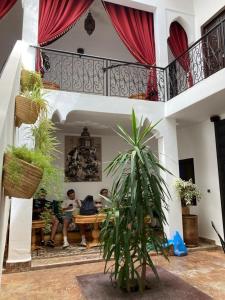 Balkón nebo terasa v ubytování Riad dar Karam