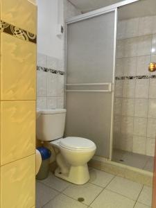 Vannituba majutusasutuses Hospedaje Apu Salka