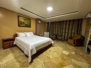 Letto o letti in una camera di Hotel Bucaneiro