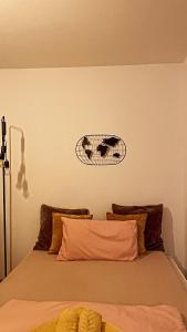 Cama ou camas em um quarto em Apartment mit schönem Ausblick