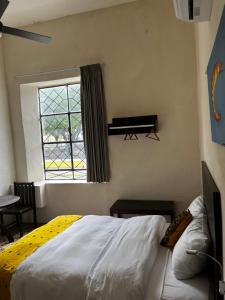 Letto o letti in una camera di Hotel Maculís