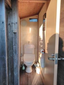 Rustic Resort Isumi / Vacation STAY 5447 في Isumi: حمام مع مرحاض في غرفة صغيرة