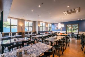 ห้องอาหารหรือที่รับประทานอาหารของ Cyclinn Faria Lima Pinheiros