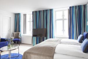 TV a/nebo společenská místnost v ubytování Absalon Hotel
