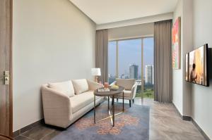 Citadines Paras Square Gurugram的电视和/或娱乐中心