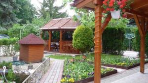 Κήπος έξω από το Gizella Apartmanhaus