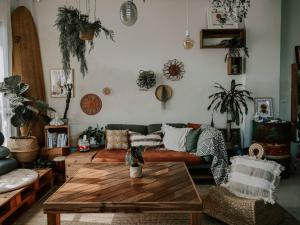 Posezení v ubytování 白木宿客WoodWhite House + 37 fotografií