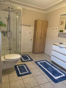 Koupelna v ubytování Rogge, Ferienhaus