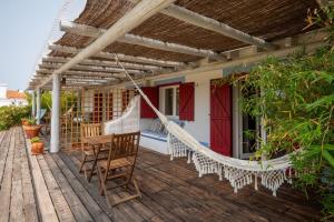 Balkón nebo terasa v ubytování Nômade Melides Eco Lodge