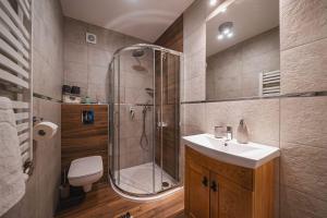 Kúpeľňa v ubytovaní Willa Pasieka Apartamenty Domki