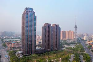 南通景观或在酒店看到的城市景观