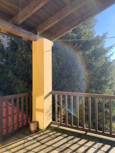 Balkón nebo terasa v ubytování Rifugio Nido del Biancone