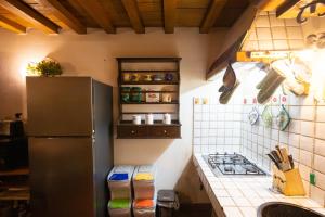Kuchyň nebo kuchyňský kout v ubytování Chalet Corona