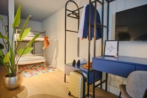 Postel nebo postele na pokoji v ubytování Hotel Halbert