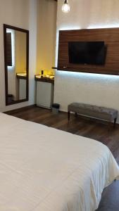 Cama ou camas em um quarto em Pilgrim's Rest - Descanso del Peregrino