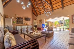Posezení v ubytování Nguni Lodge