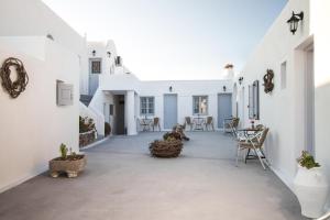Patio nebo venkovní prostory v ubytování Villa Iliovasilema Santorini