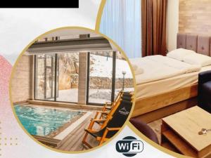 Ένα ή περισσότερα κρεβάτια σε δωμάτιο στο RELAX MILMARI-kopaonik +49 φωτογραφίες