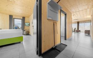 Łóżko lub łóżka w pokoju w obiekcie Aparthotel Zell am See (Contactless Check-In)