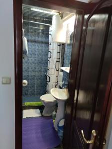 un baño con inodoro y lavabo en Apartment Ilic, en Zlatibor