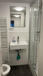 Ένα μπάνιο στο Sahra 1Zi. Wohnung Arheiligen
