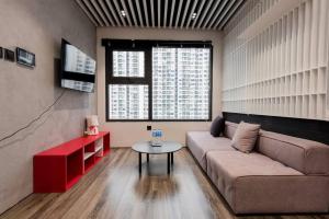 Posezení v ubytování Vinhomes Smartcity - Zhomestay - Căn hộ dich vụ