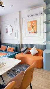 Posezení v ubytování Vinhomes Smartcity - Căn hộ dich vụ - Zhomestay