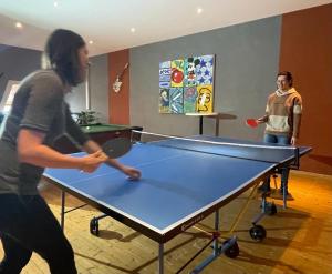 Stolní tenis v ubytování Gulfhof Greetsiel nebo okolí