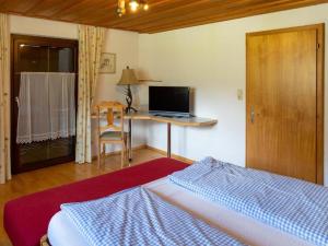 Pension- Zigjam-Panorama Aussicht auf 1200m客房内的一张或多张床位