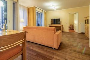 TV a/nebo společenská místnost v ubytování Hafendomicil Appartement WH02 - Hecht