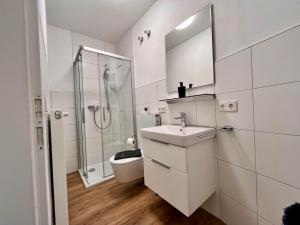 Koupelna v ubytování Aparthotel Tannenhof