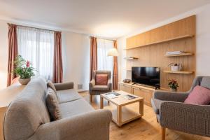 TV a/nebo společenská místnost v ubytování Chalet Falorie
