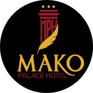 um logótipo para um hotel palaciano com uma pena em MAKO PALACE Hôtel em Bafoussam