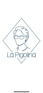 a continuous line drawing of a face in a pentagon at La Pigolina Blue in Positano