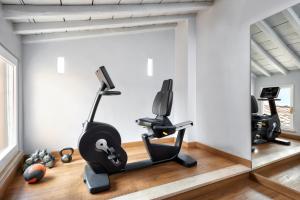 Posilňovňa alebo fitness centrum v ubytovaní Palazzo Scanderbeg